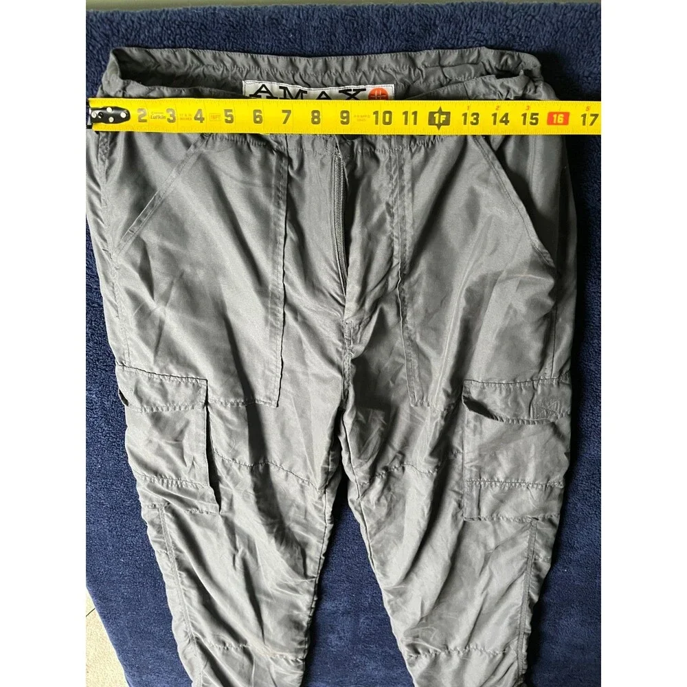 Rare Vintage AMAX Utility Broadcloth Gray Pants Men's 32x34